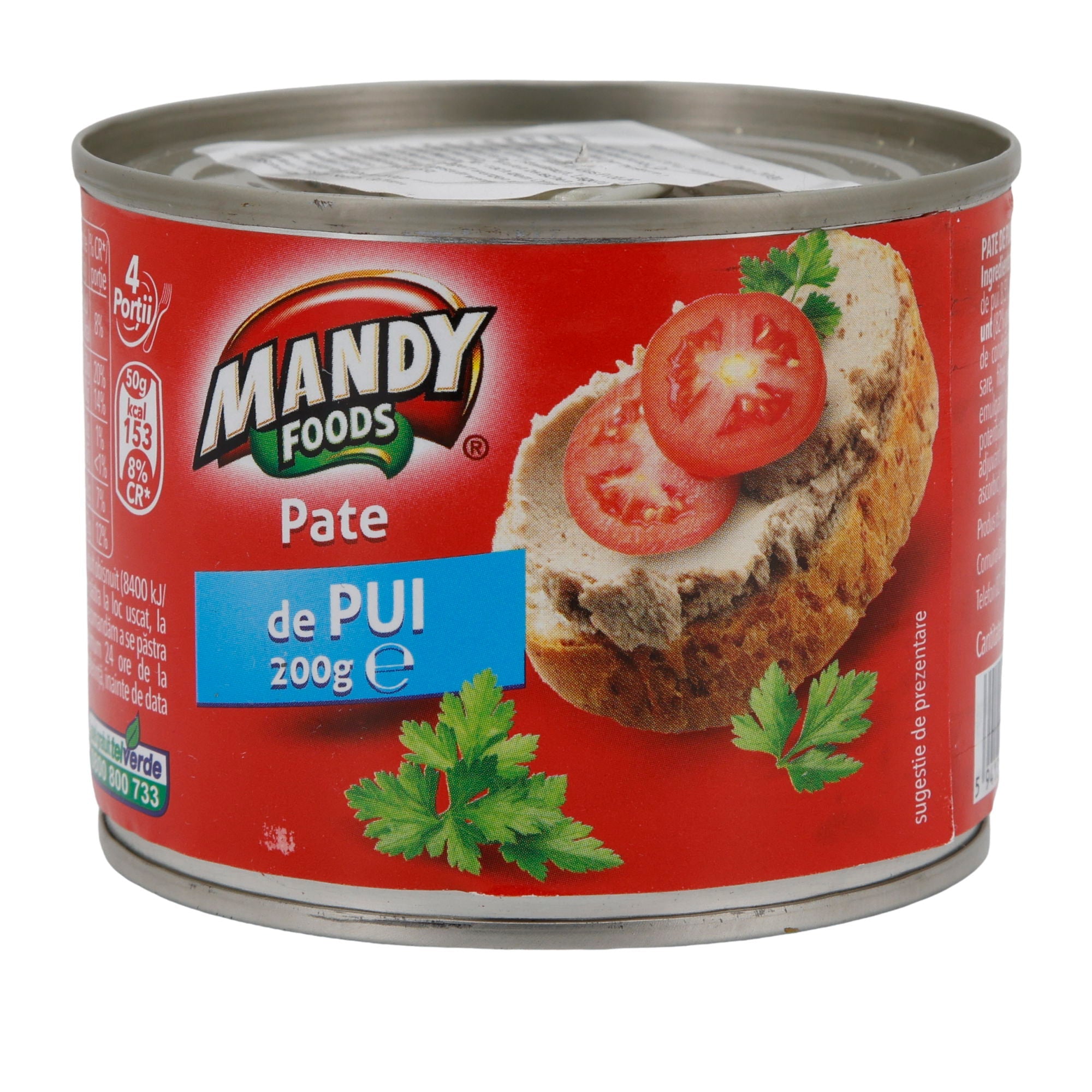 Pate de Pui Mandy | Pastete | Hühnerpastete | 200 g MANDY